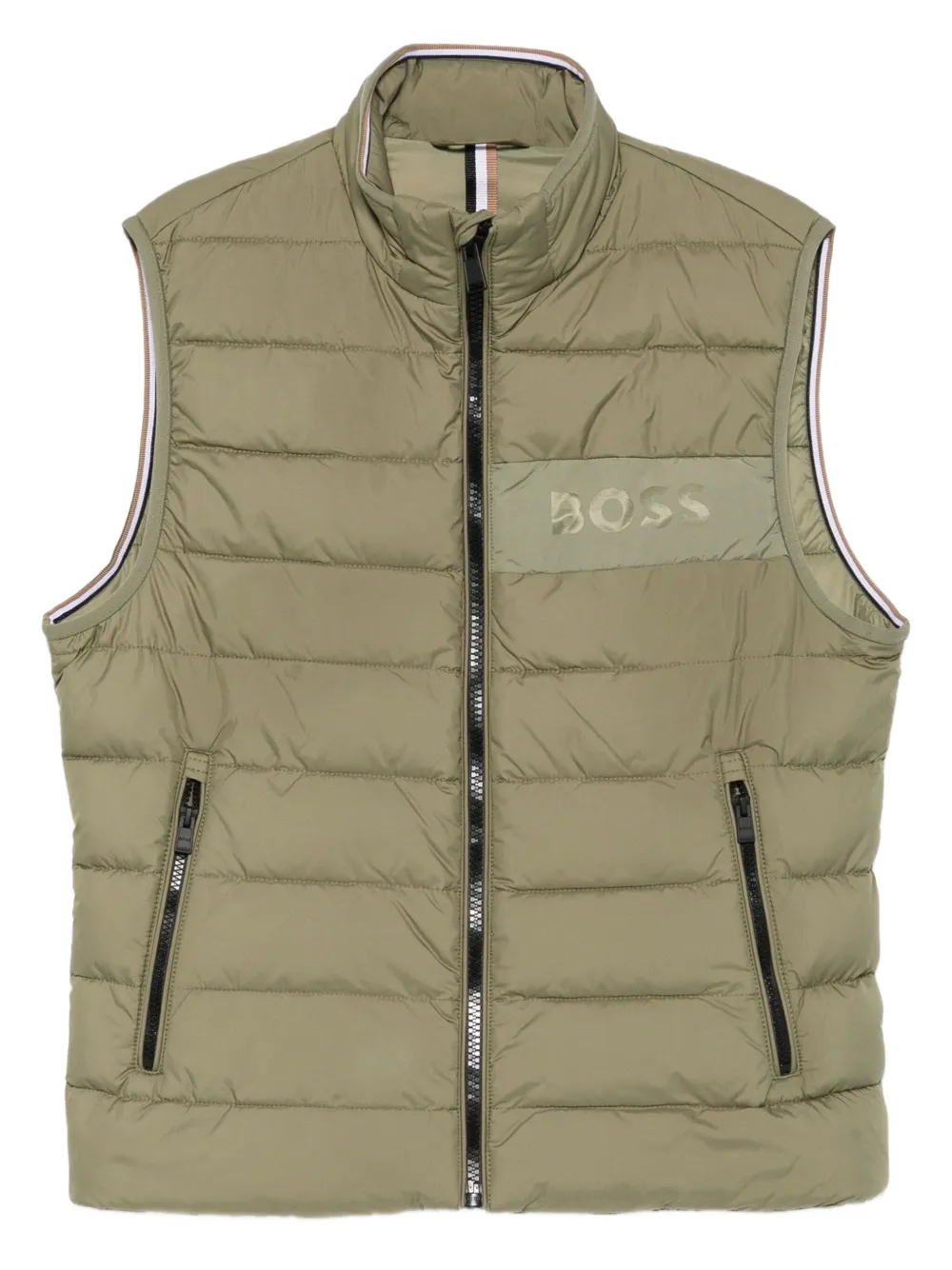 BOSS Bodywarmer met vlakken Groen