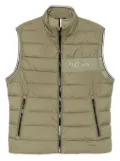 BOSS quilted panelled gilet - Green