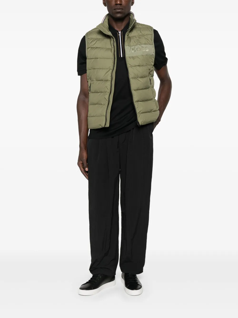 BOSS quilted panelled gilet | Waistcoats & Gilets | Image 2