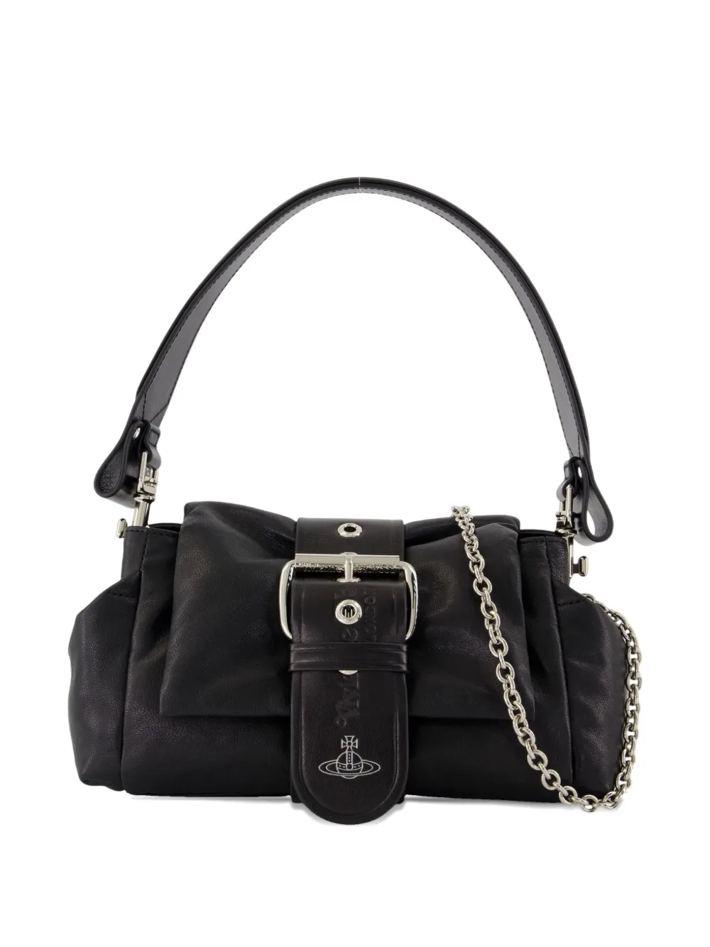 Vivienne Westwood Schoudertas met gespsluiting Zwart