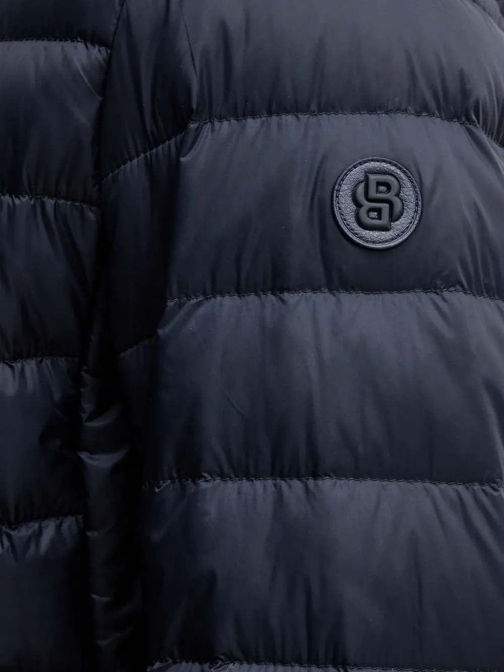 BOSS Gewatteerd jack met capuchon Blauw