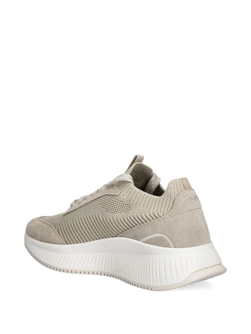 BOSS mesh suede sneakers Neutrals