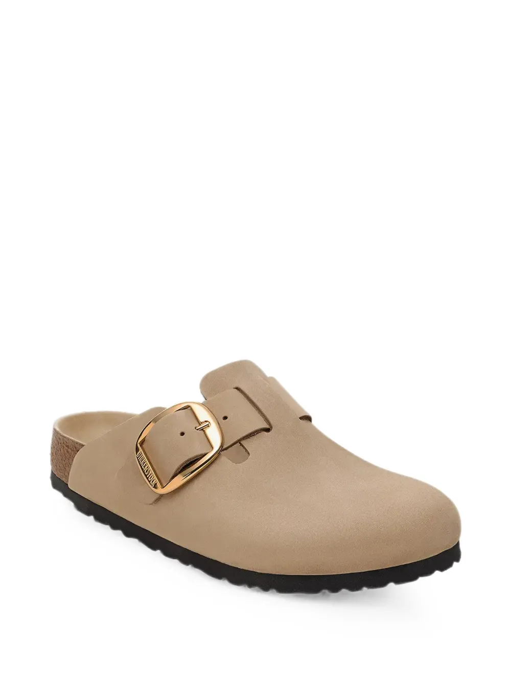 Birkenstock Boston muiltjes met gespsluiting Beige