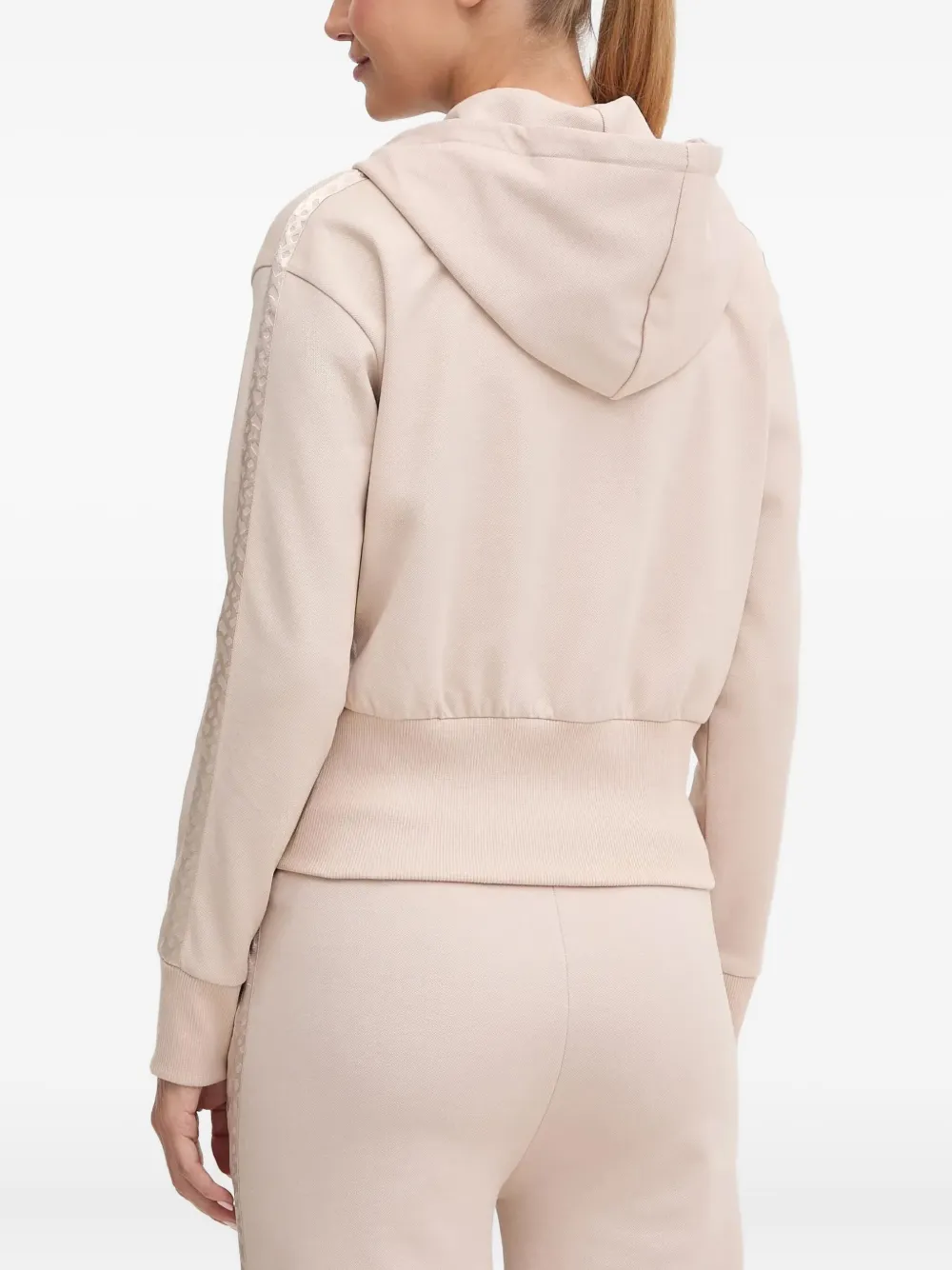 BOSS Hoodie met logodetail Roze