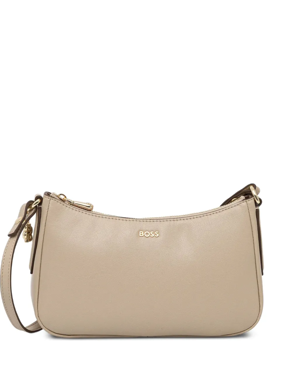 BOSS Crossbodytas met logoplakkaat Beige