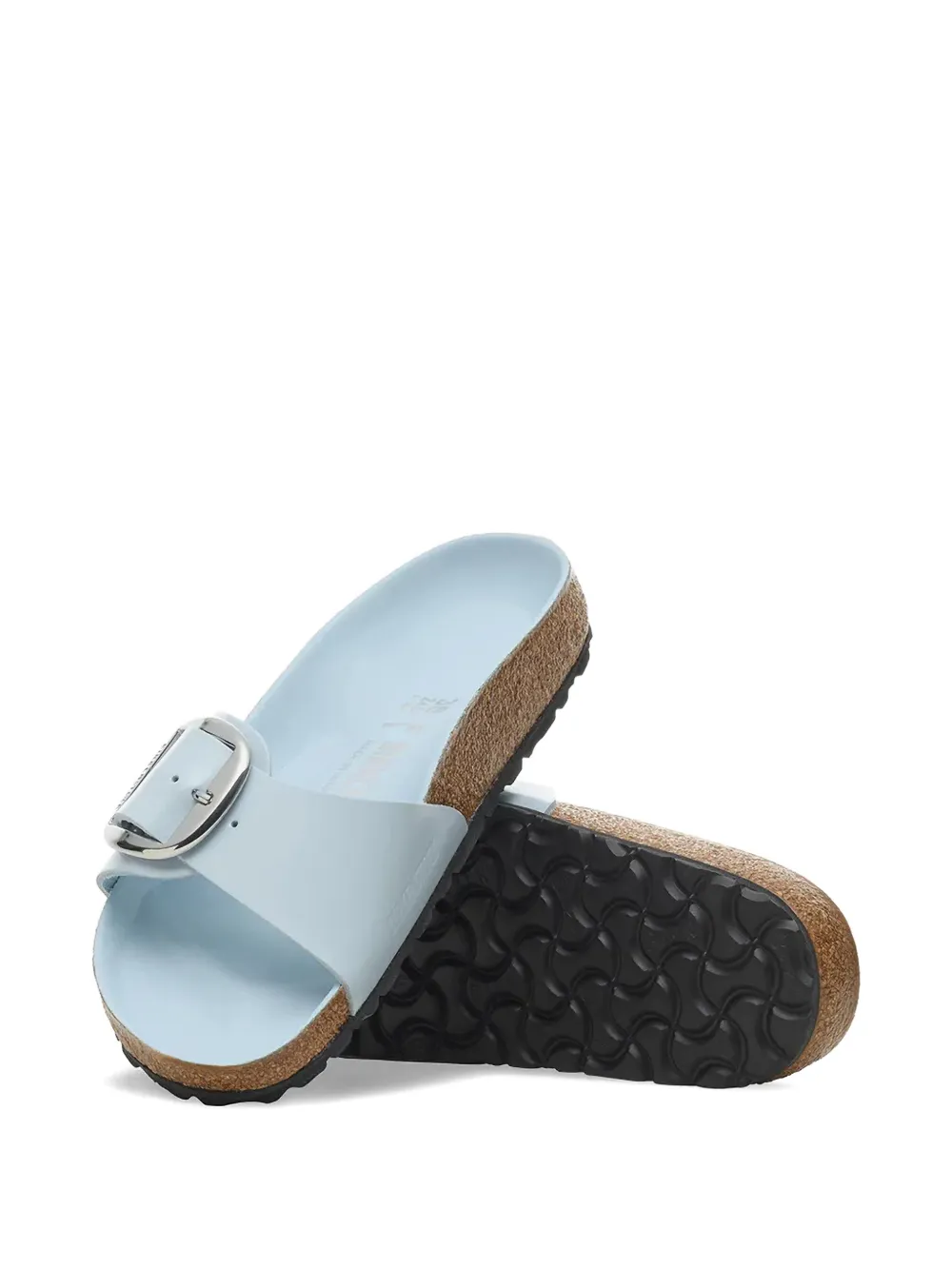 Birkenstock Madrid slippers met gesp Blauw