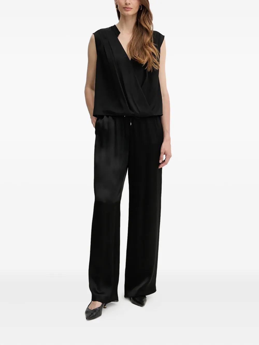 BOSS Broek met trekkoord - Zwart