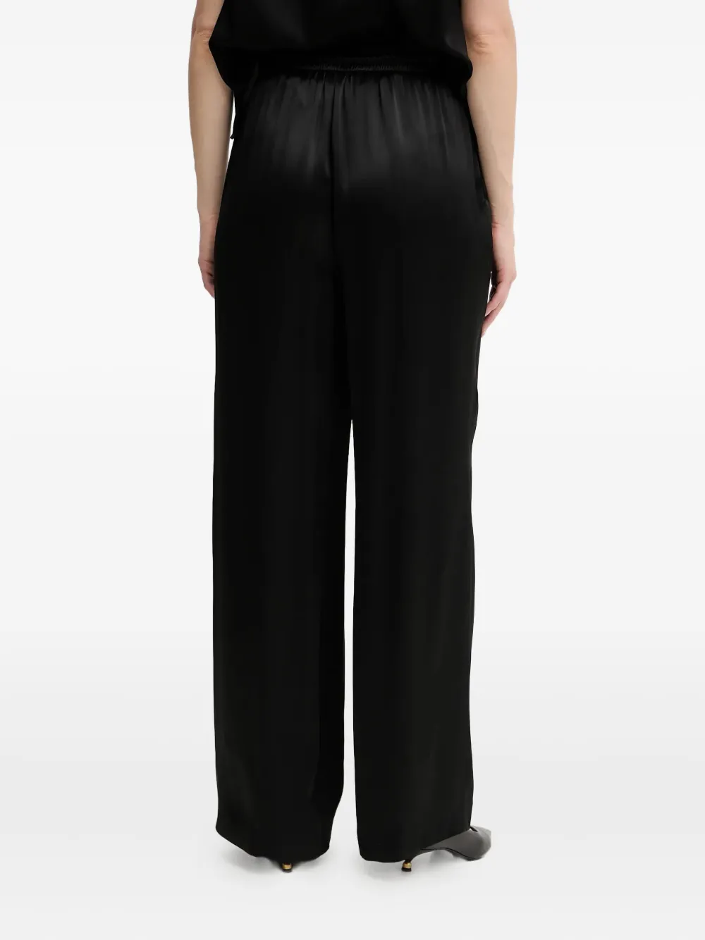 BOSS Broek met trekkoord Zwart