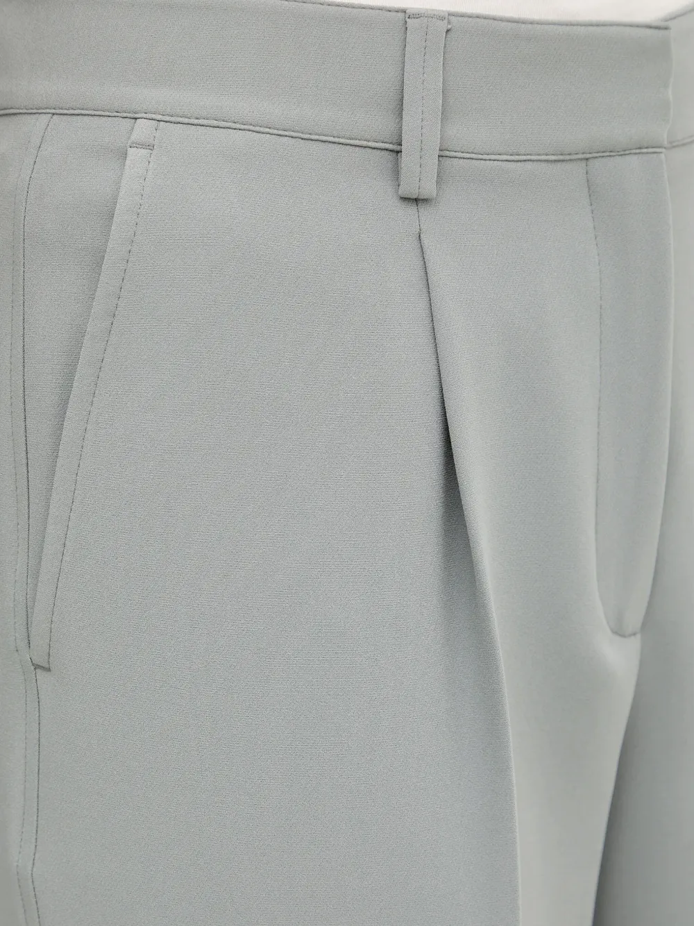 Hugo Boss Pleated-pleated Trousers In Gray
