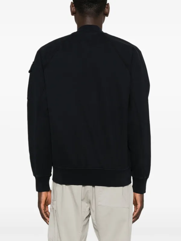 C.P. Company ブラック ジップアップ　アウター C.P. Company Black cotton zip-up jacket | TheDoubleF