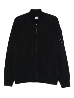 C.P. ジップアップスウェット company c.p Company JP FARFETCH | グレー | ニットパーカー ジップアップ トップス