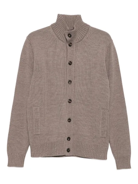 Zanone high-neck button-fastening cardigan