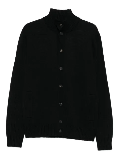 Zanone high-neck button-fastening cardigan