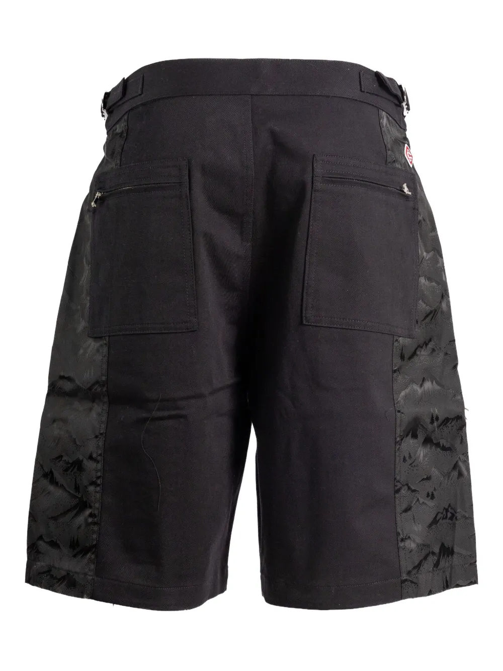 Casablanca mountain-print cargo shorts - Zwart