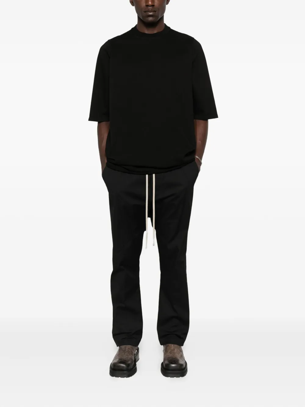 Rick Owens T-shirt van biologisch katoen - Zwart