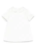 Elisabetta Franchi La Mia Bambina peter-pan collar quilted dress - White