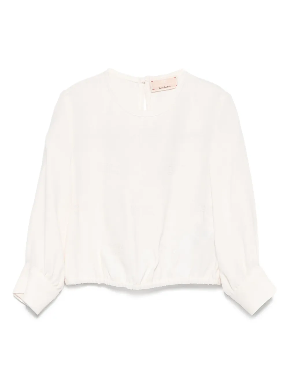 Elisabetta Franchi La Mia Bambina Shirt met pofmouwen Wit