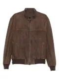 RIFUGIO zip-up suede jacket - Brown
