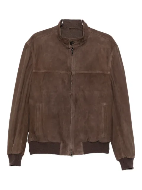 RIFUGIO zip-up suede jacket