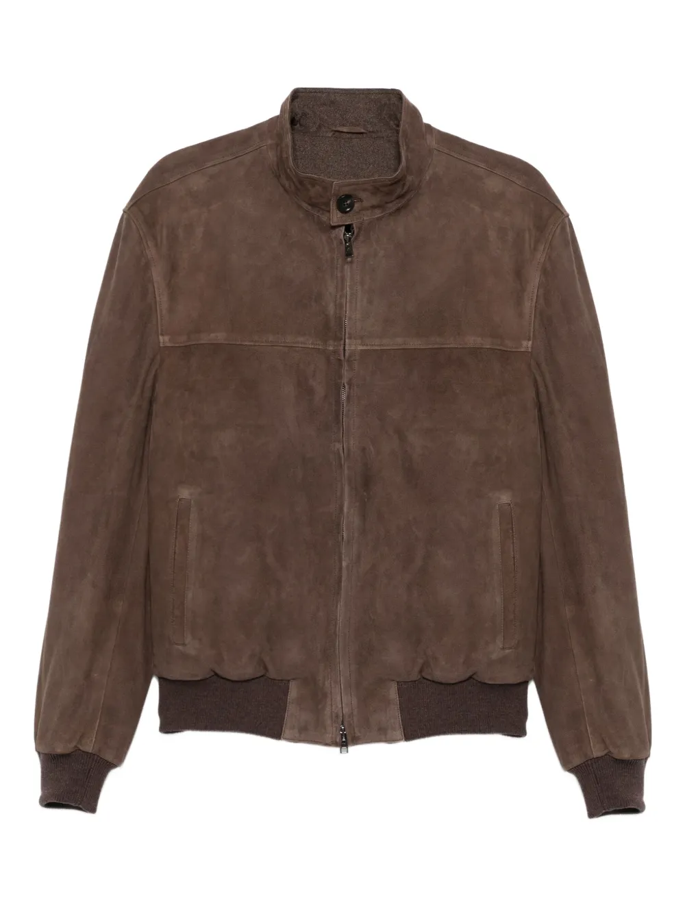 RIFUGIO zip-up suede jacket | Brown | Image 1