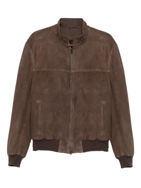 RIFUGIO zip-up suede jacket