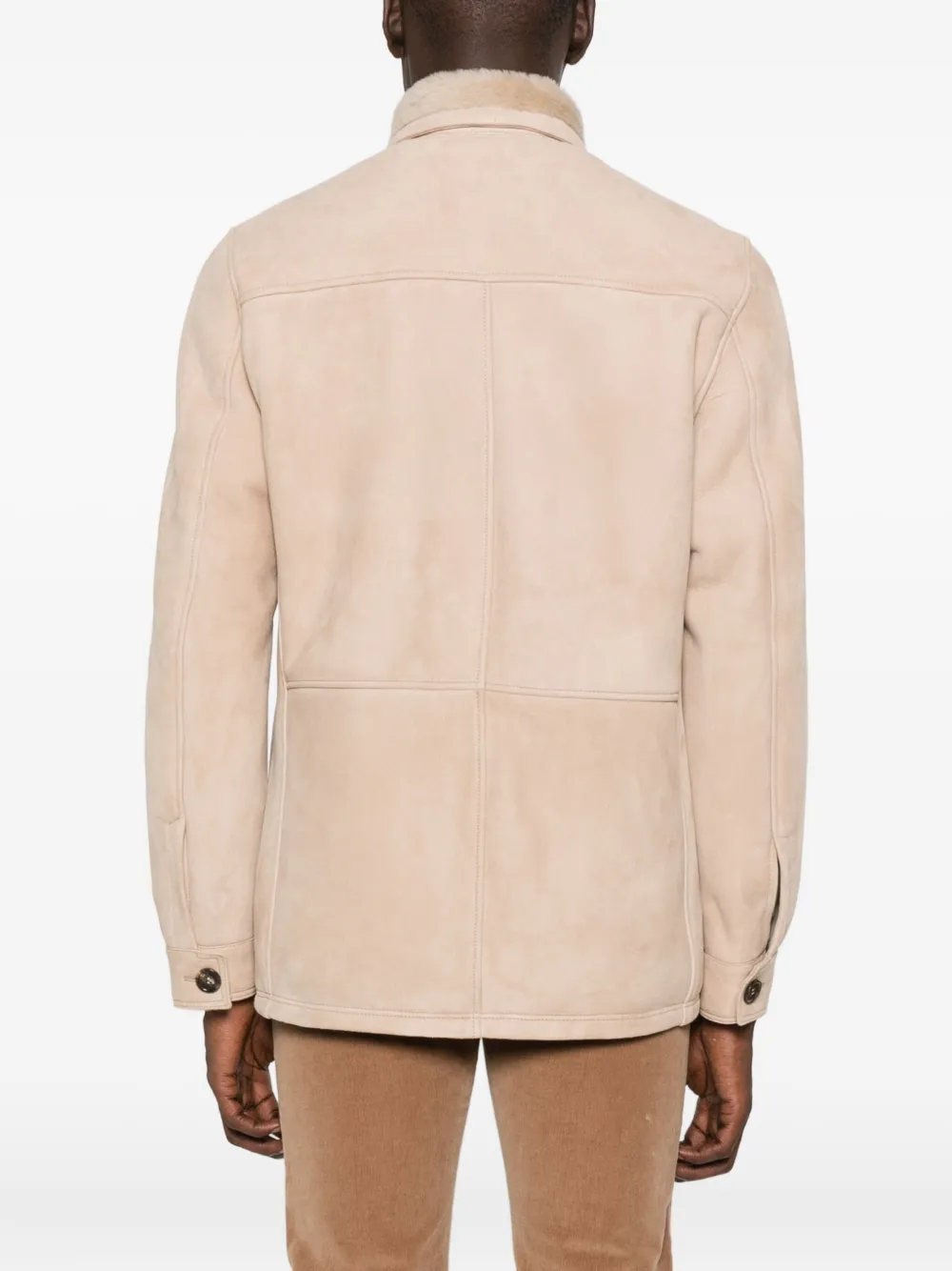 Rifugio Button-fastening Flap-pocket Jacket In Neutral