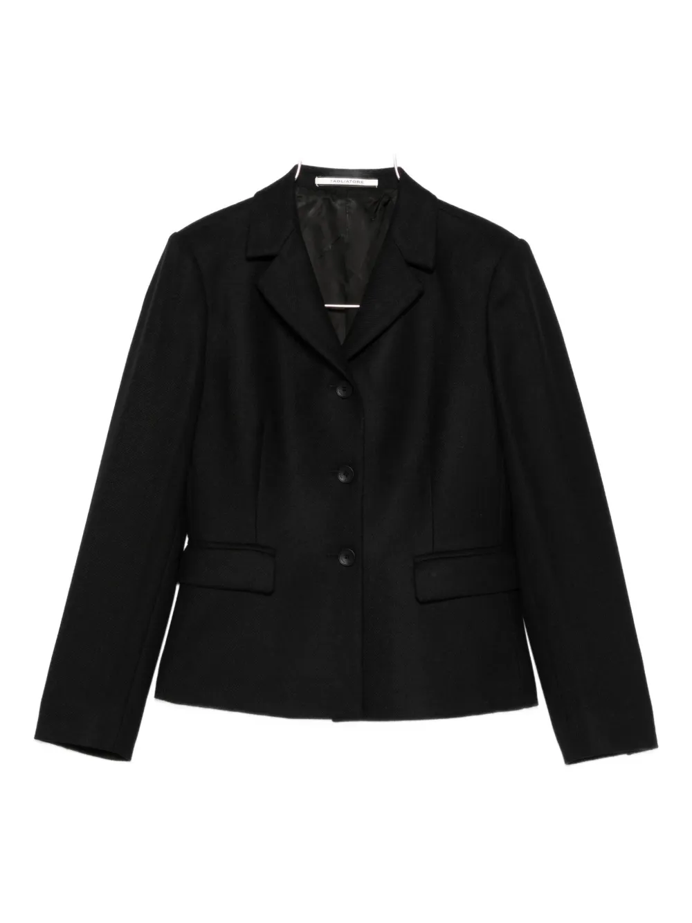 Tagliatore three-button wool jacket Zwart