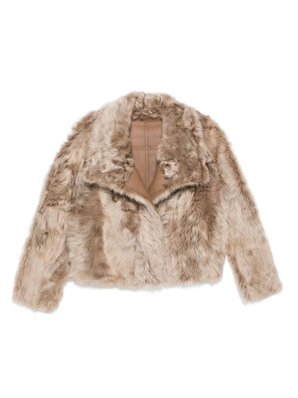 Yves Salomon Jack met leren afwerking Beige