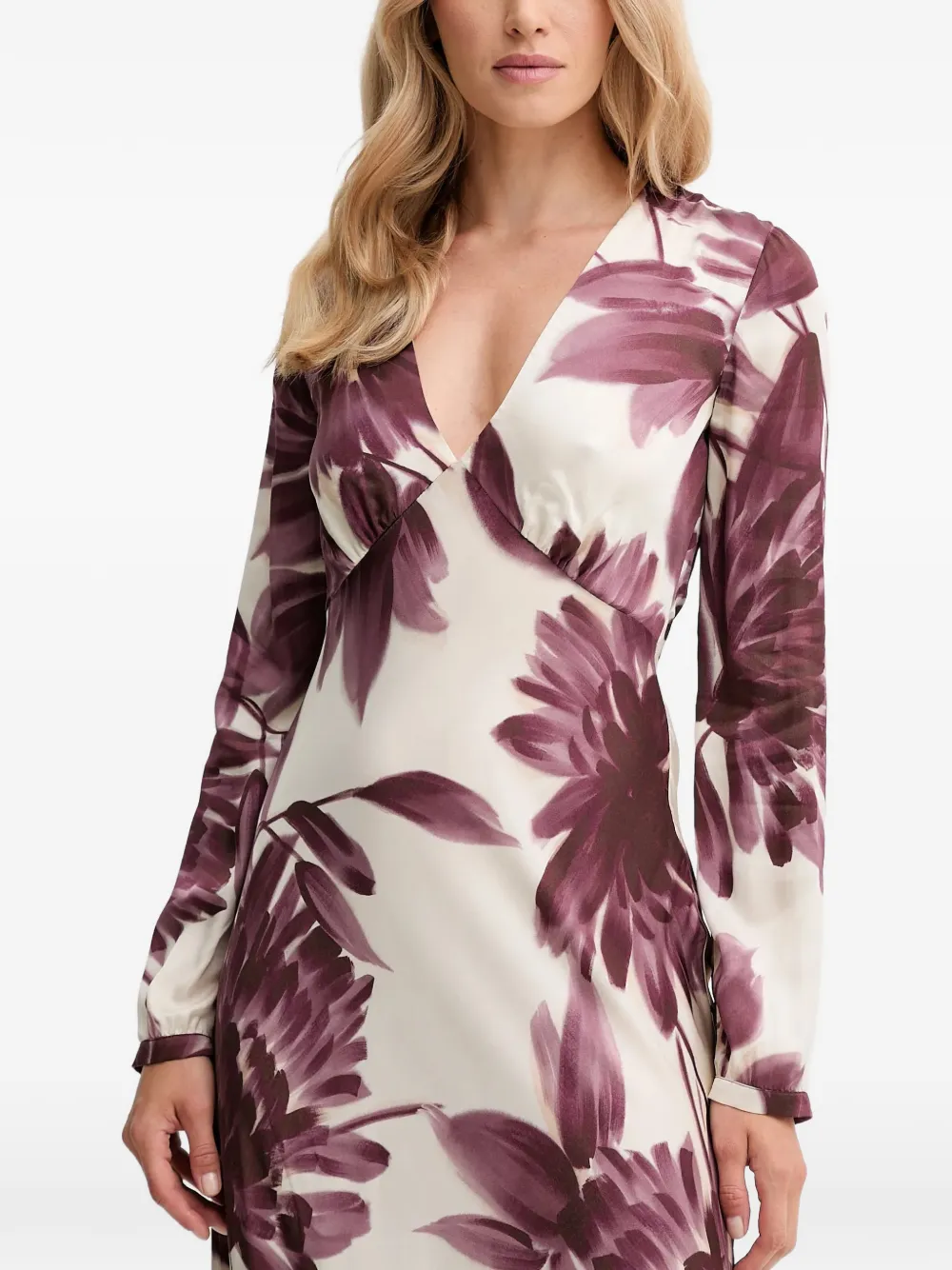 TWINSET Abito lungo con scollo a V - Toni neutri