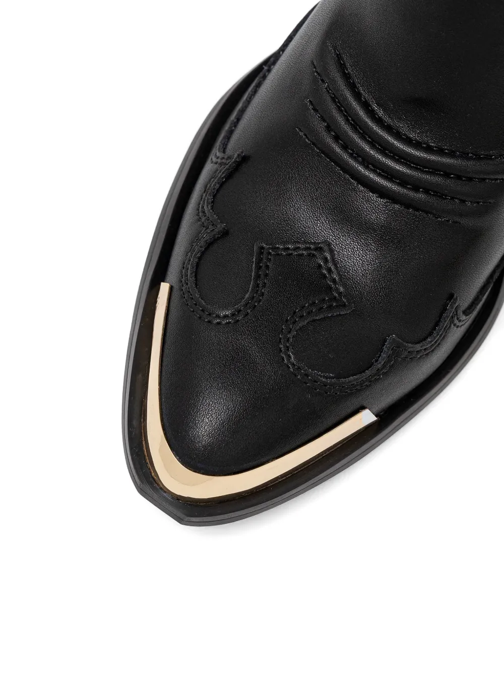 Versace Jeans Couture 80mm laarzen met puntige neus Zwart