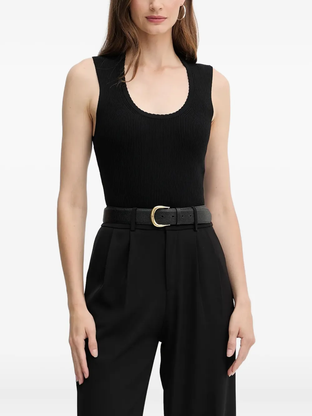 TWINSET ribbed tank top - Nero