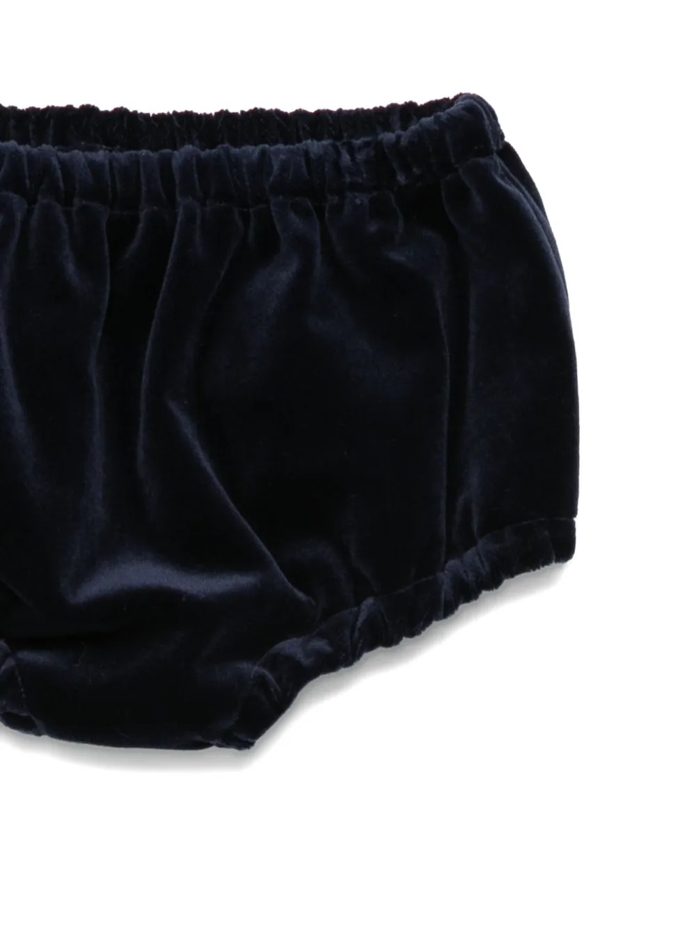La Stupenderia Tweedelig fluwelen jurkset met strikdetail Blauw