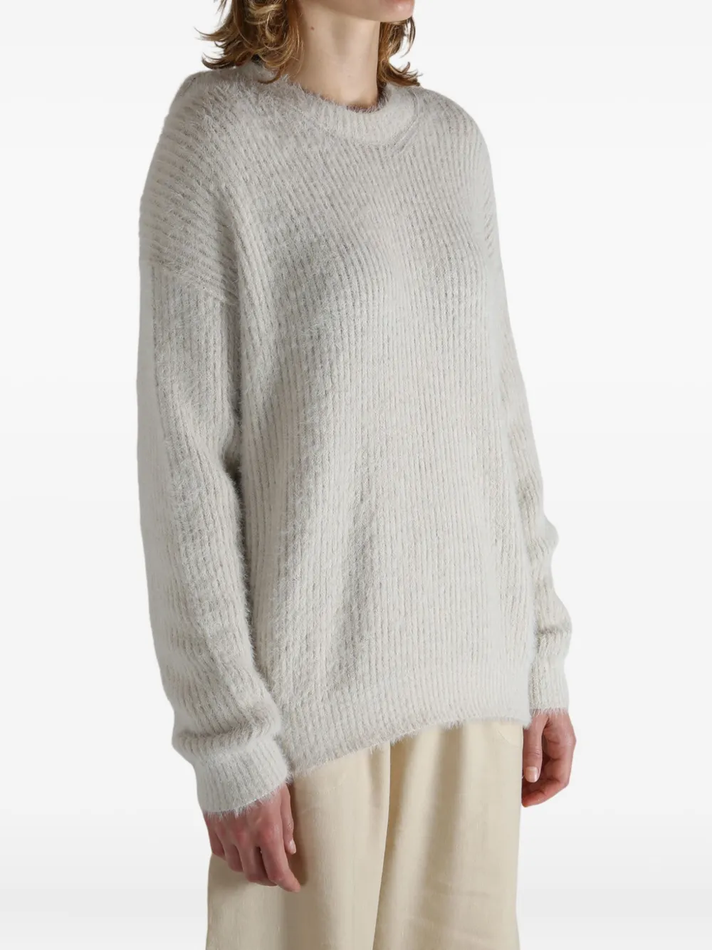 Uma Wang Round-neck Sweater In Gray