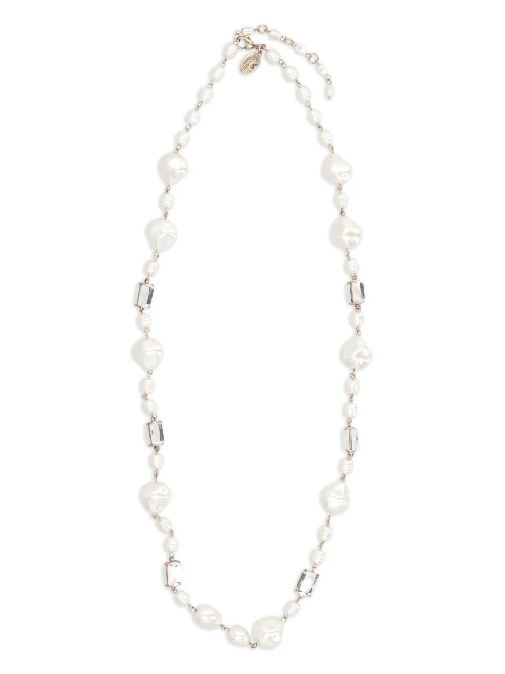 Weekend Max Mara pearl crystal necklace - Wit
