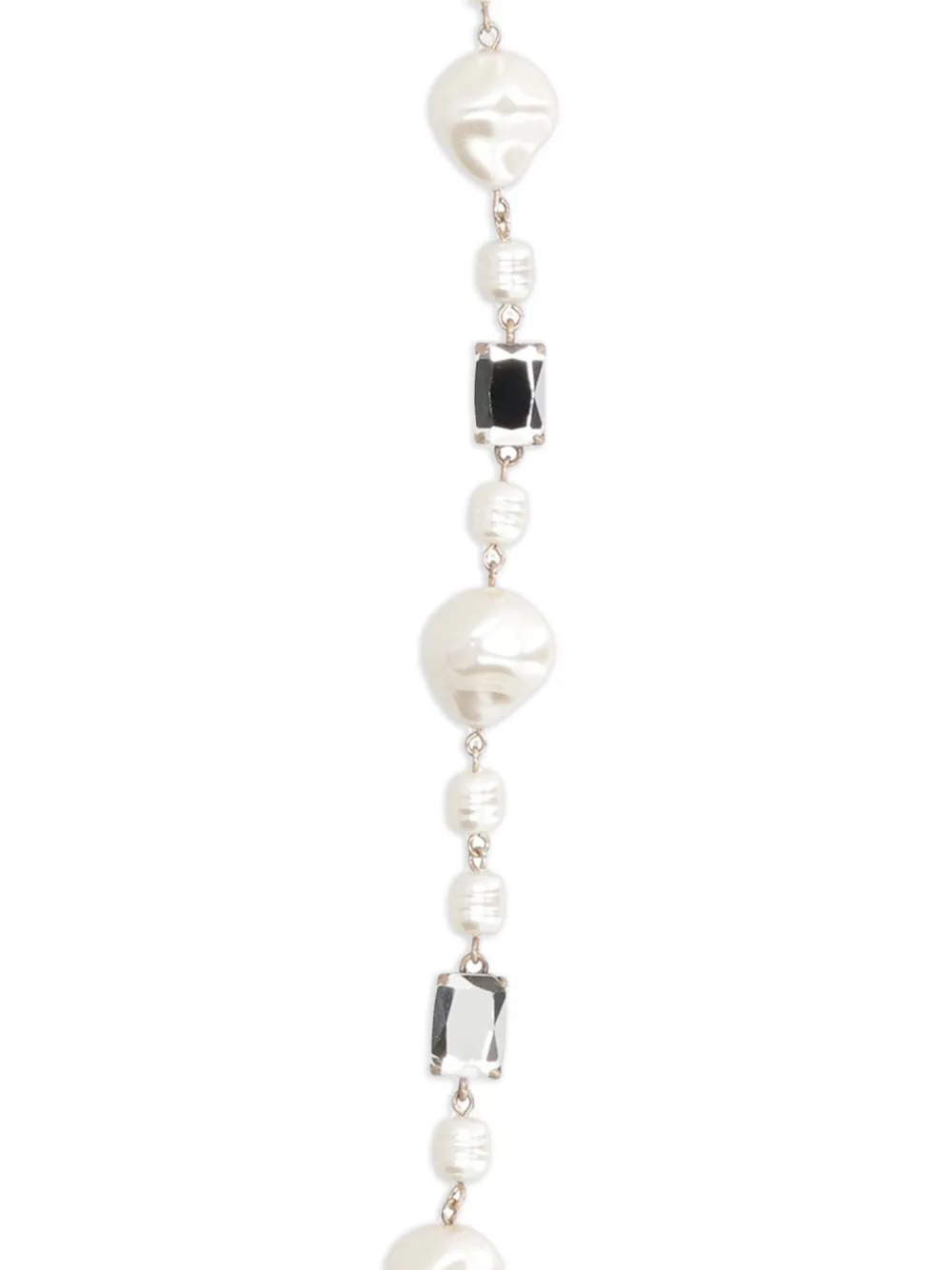Weekend Max Mara Pearl Crystal Necklace In White