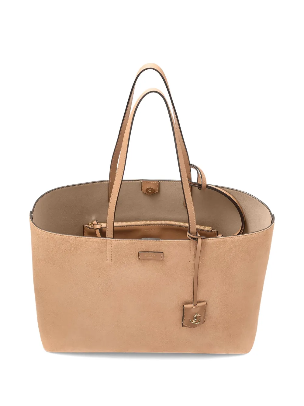 Jimmy Choo Nine2five East-west Tote Bag In Neutral