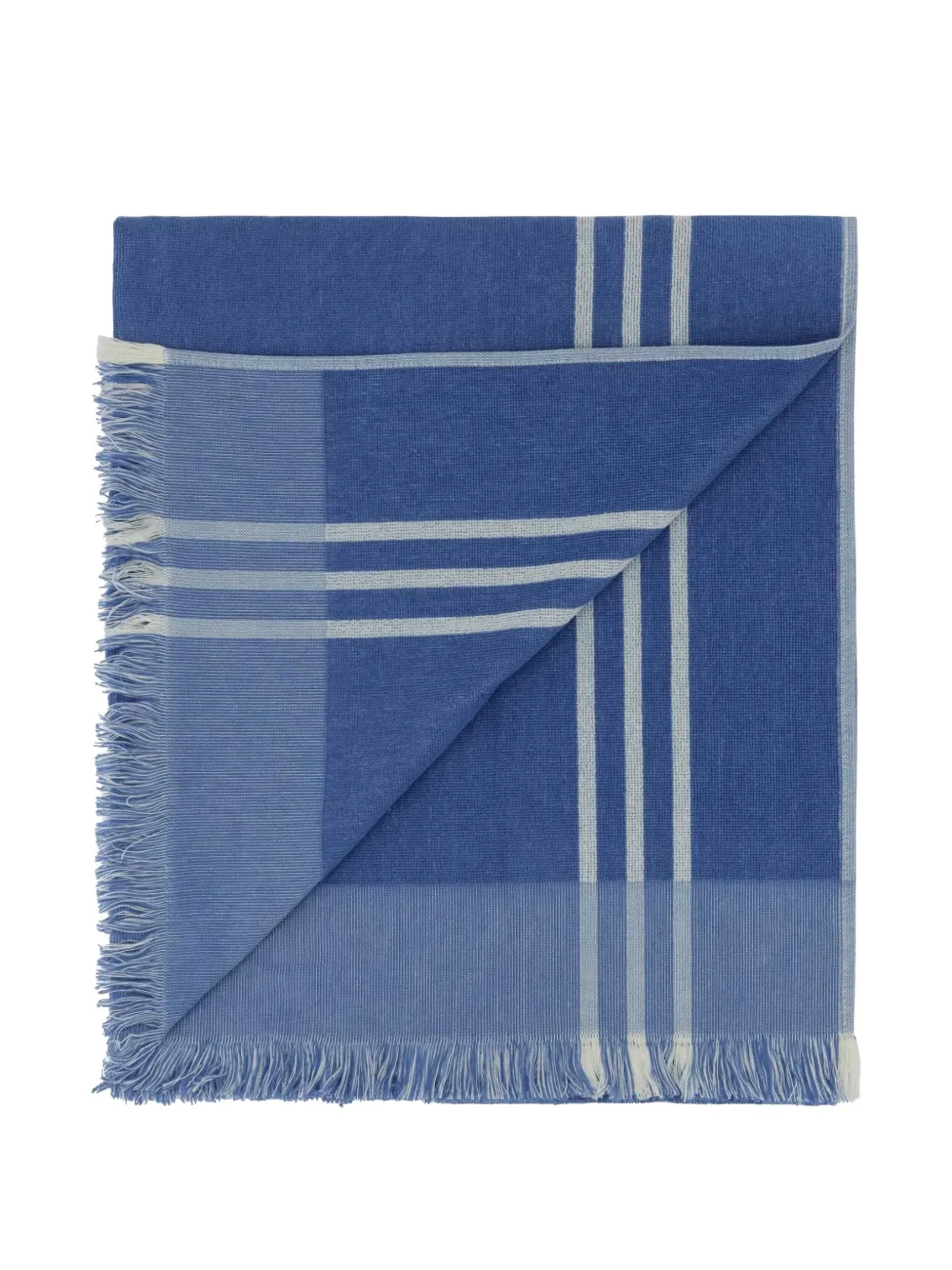 Tekla Cotton Beach Towel In Blue