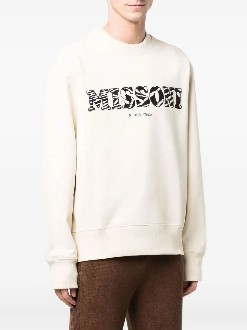 Missoni logo sweatshirt Wit