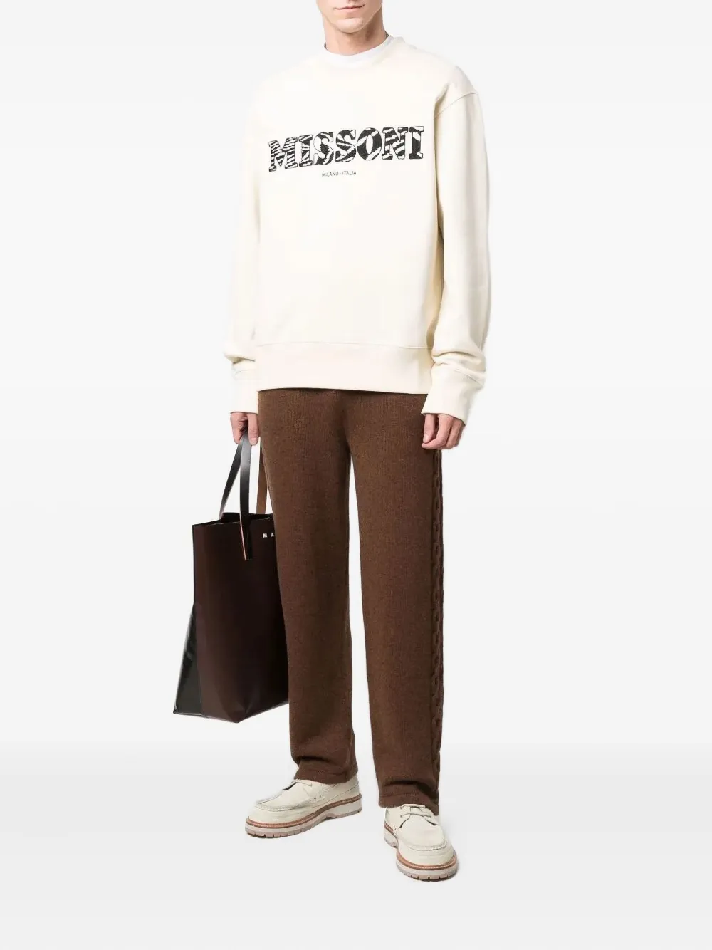 Missoni logo sweatshirt Wit