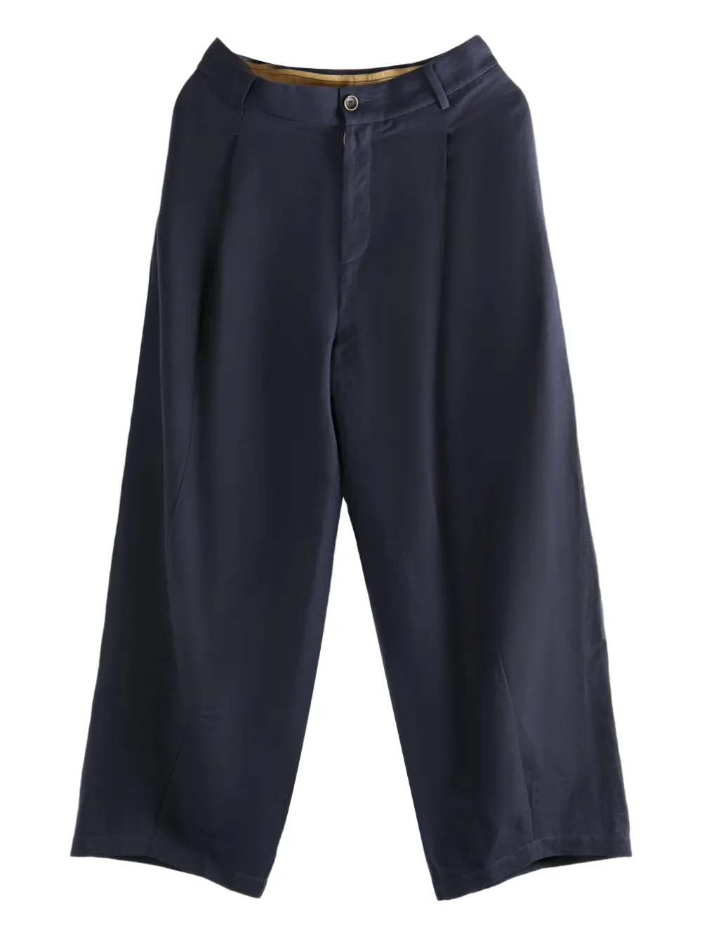 Uma Wang Paw pleated-front trousers Blauw