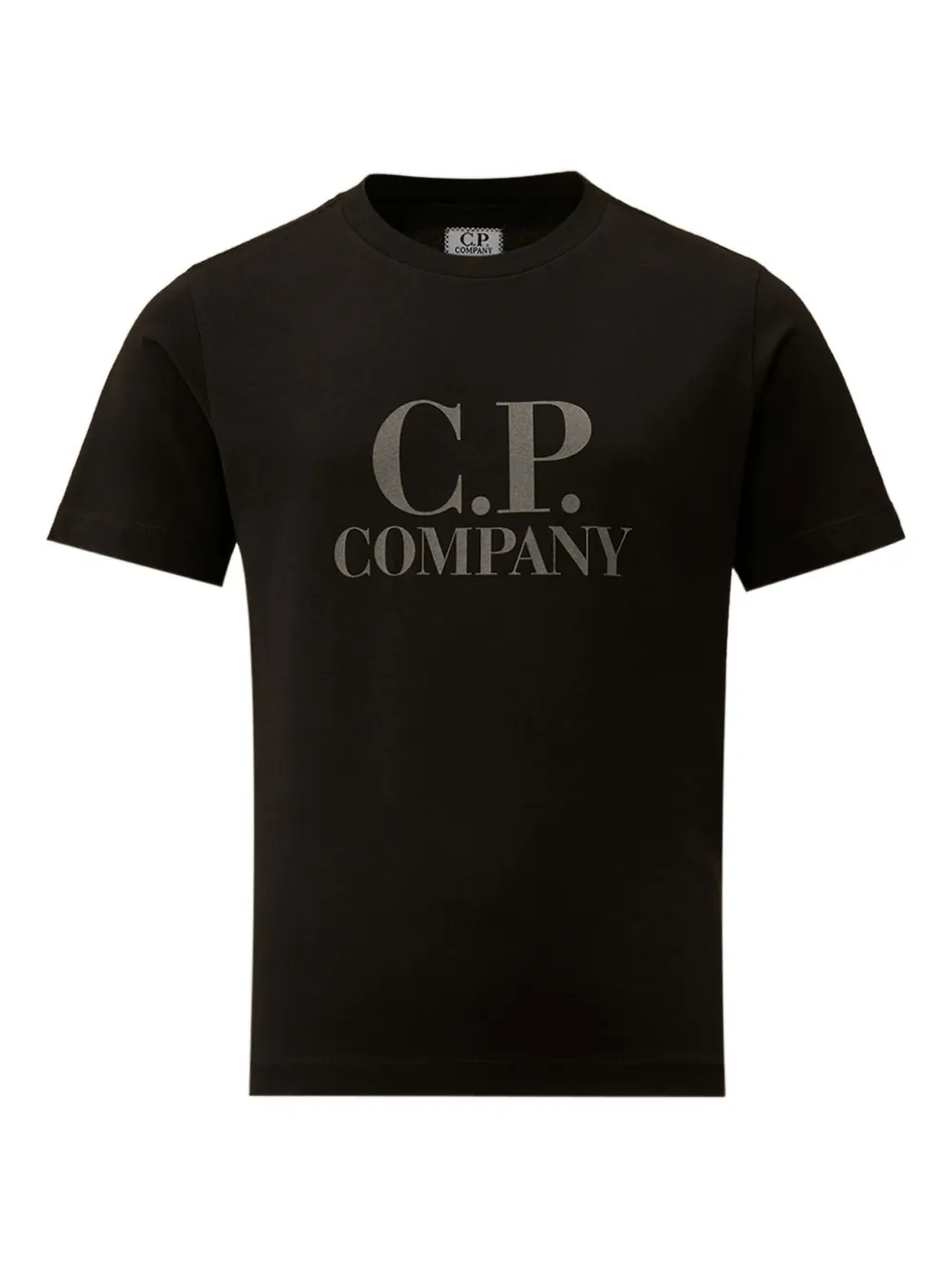 C.P. Company Kids lens-detail short-sleeve T-shirt | أسود | Image 1