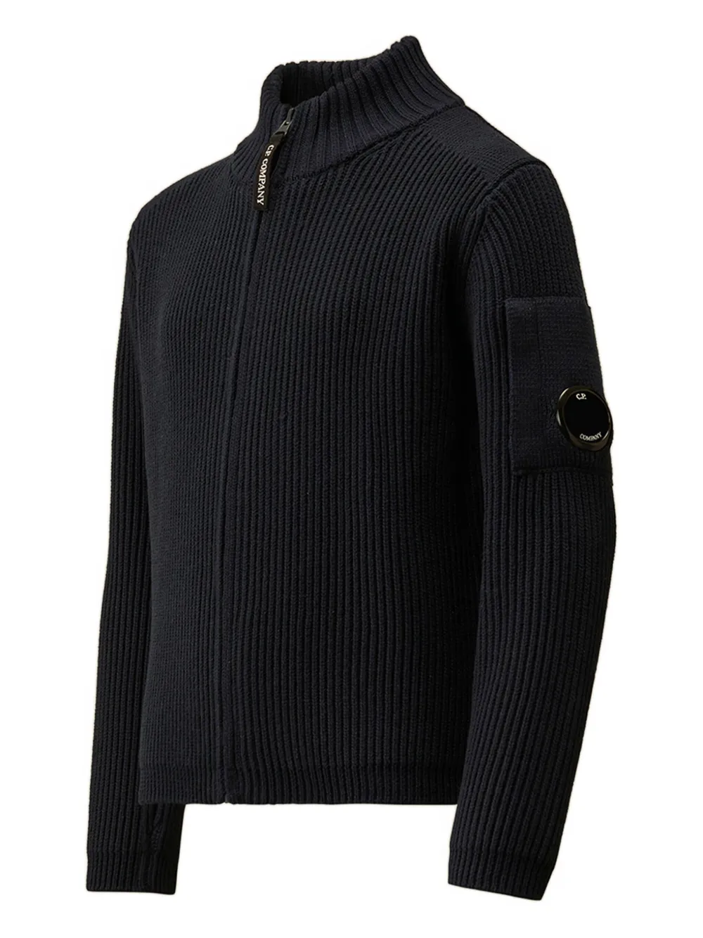 C.P. Company Kids Geribbeld vest Blauw