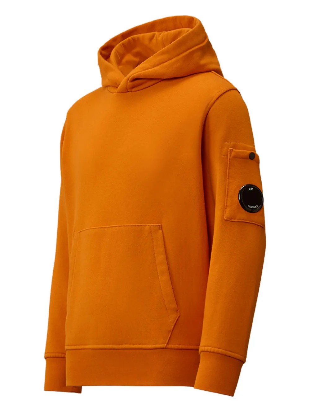 C.P. Company Kids Hoodie met Lens-detail en lange mouwen Oranje