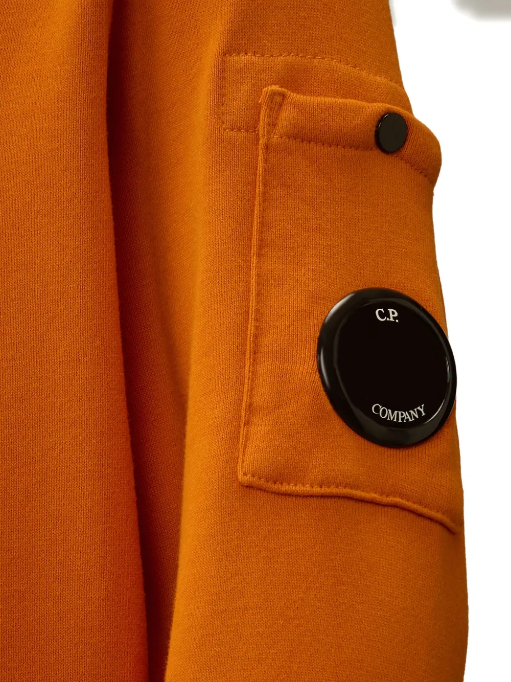 C.P. Company Kids Hoodie met Lens-detail en lange mouwen Oranje