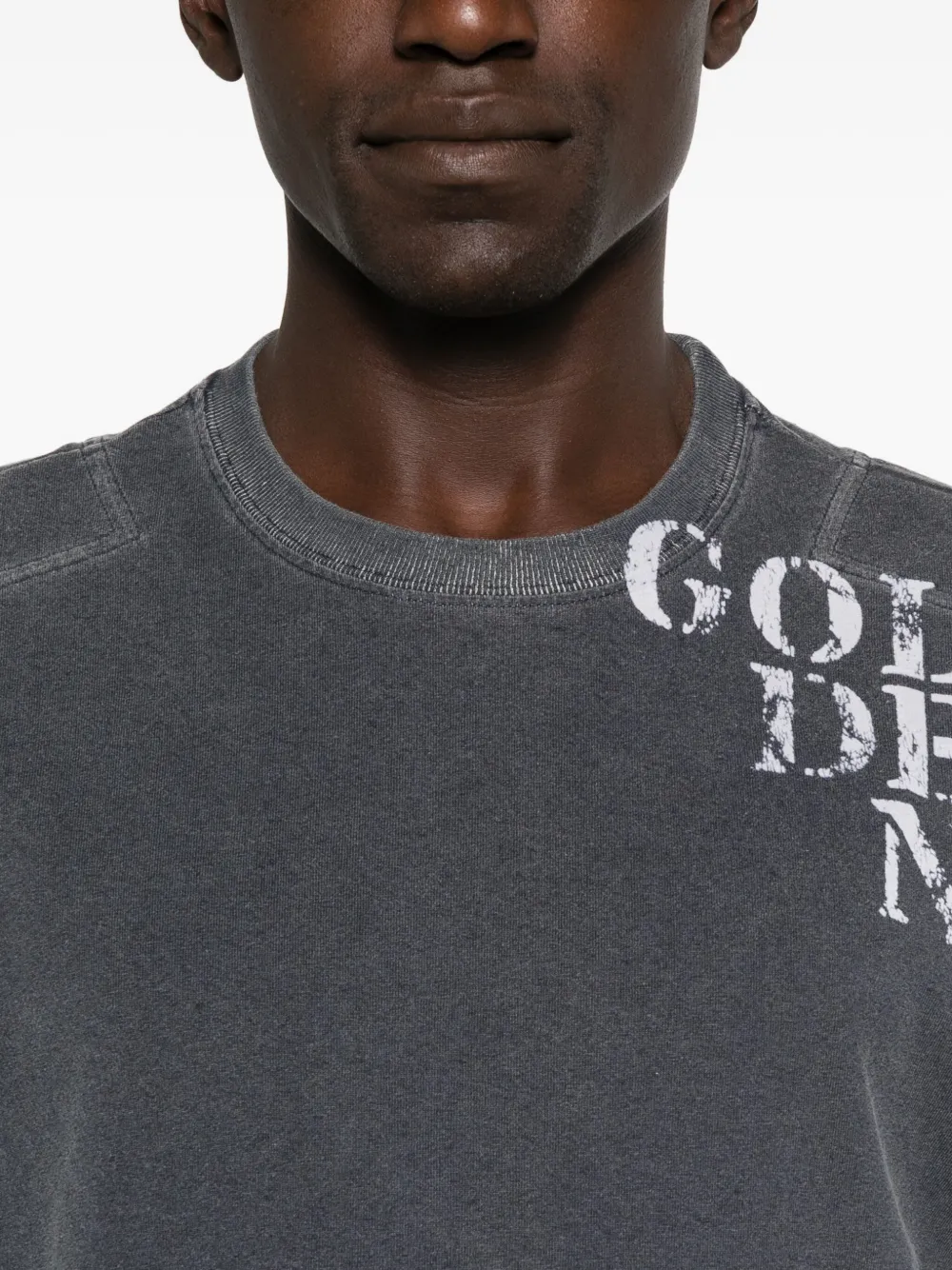 Golden Goose graphic-print cotton T-shirt - Blauw