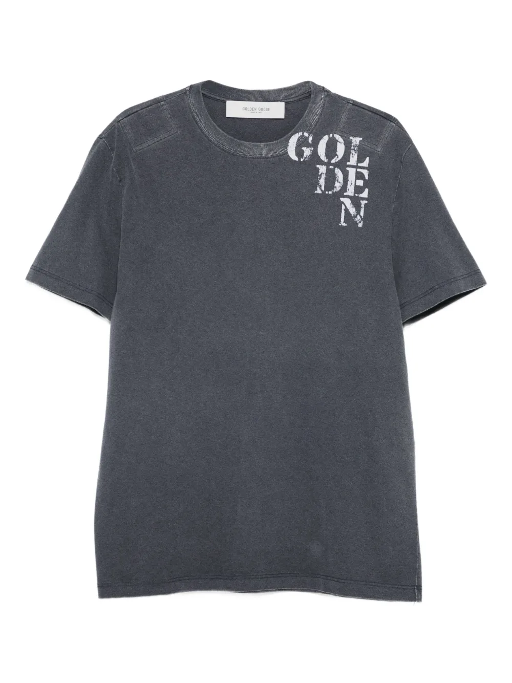 Golden Goose Katoenen T-shirt met grafische print Blauw