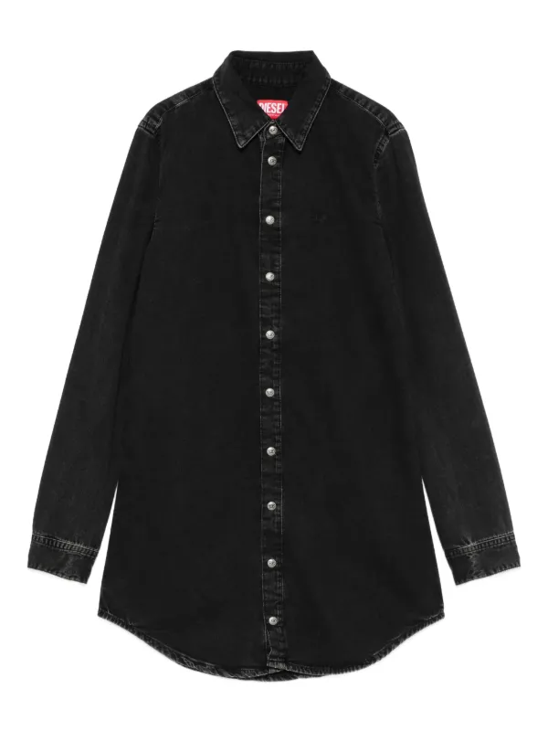 Diesel long-sleeve Denim Shirt Mini Dress | Black | FARFETCH AE Diesel long-sleeve Denim Shirt Mini Dress | Black | FARFETCH AE