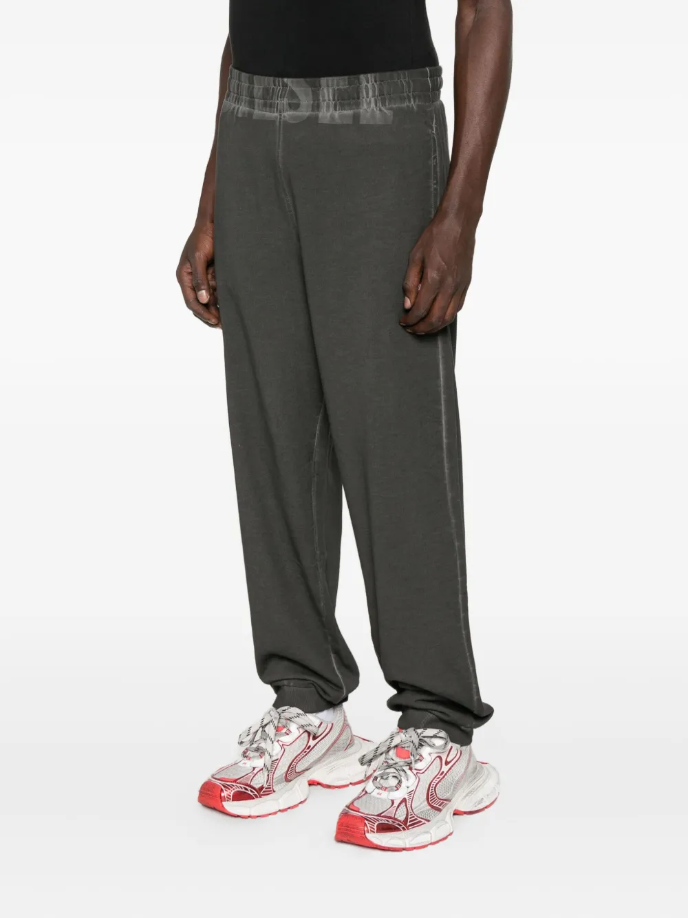 Diesel Trainingsbroek met logoband Grijs