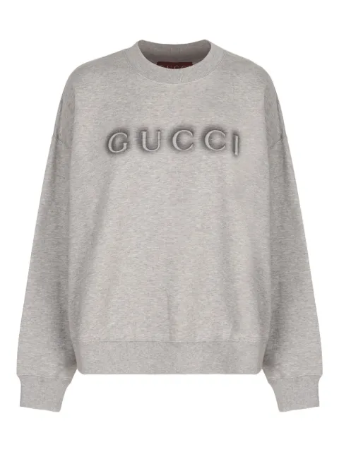 Gucci logo-detail cotton sweatshirt
