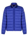 Moncler Brendann logo-patch quilted jacket - Blue